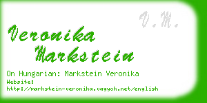 veronika markstein business card